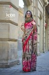Kobe Nx By Rajtex Satin Crepe Modern Printed Saree